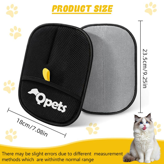 Static-Enhanced Pet Hair Removal Mitt